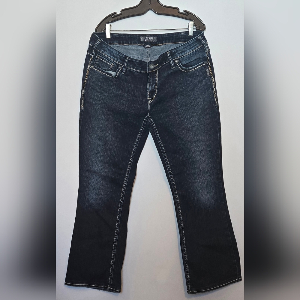 Silver Aiko Bootcut Jeans Size 36w 33l